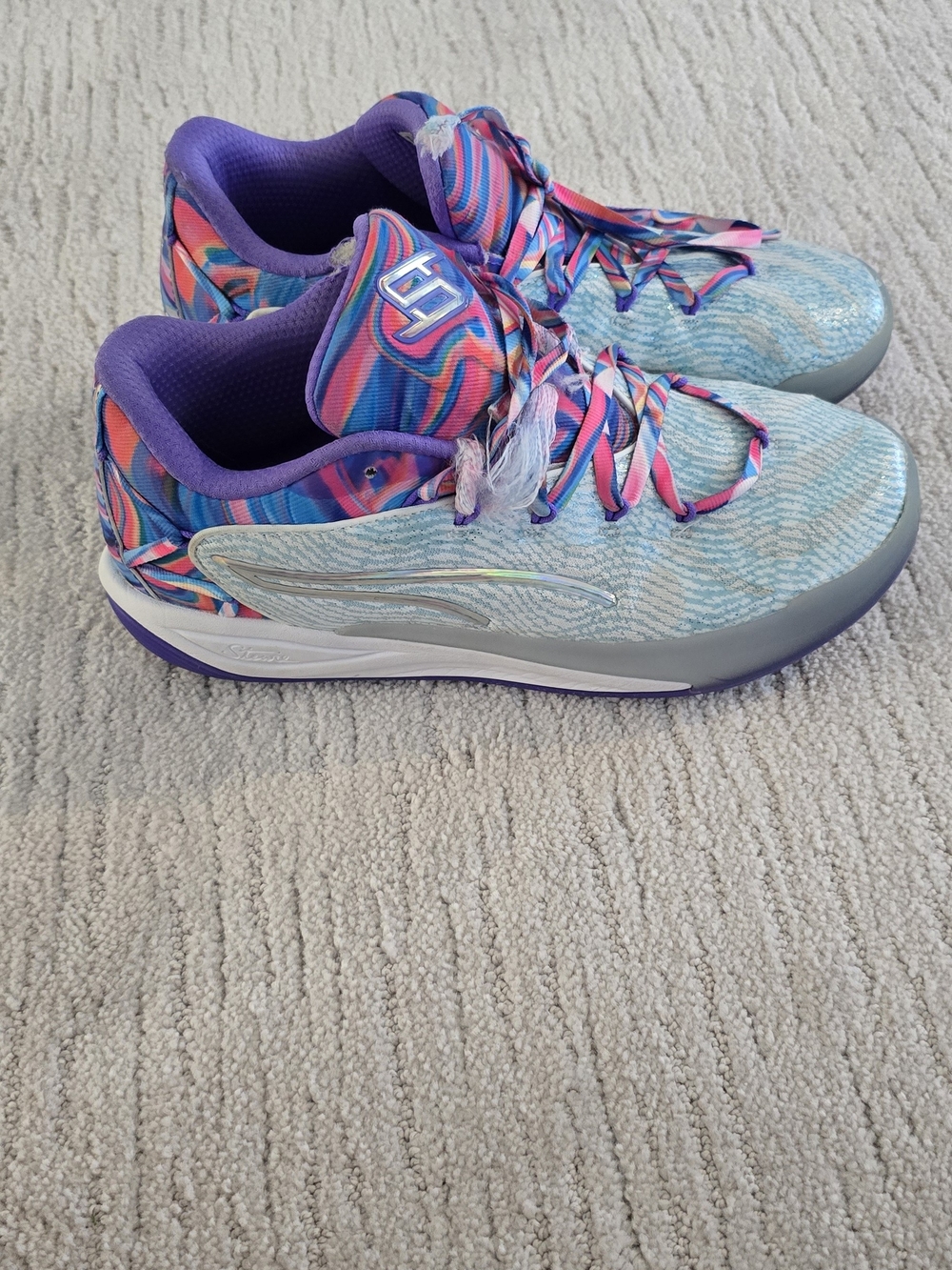 Puma Girl's Multicolor Blue-Purple Athletic Sneakers